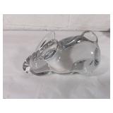 Clear Crystal Rabbit Figurine