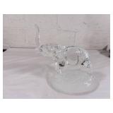 Clear Crystal Elephant Figurine