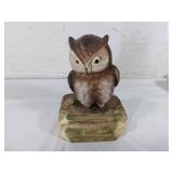 Owl-Shaped Ceramic Music Box