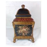 Painted Decorative Lidded Vase