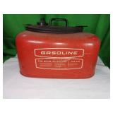 Red Metal Boat Gasoline Can with Handle