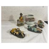 Figurines and Ceramic Jar