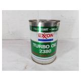 Exxon Turbo Oil 2380 Full Quart Can
