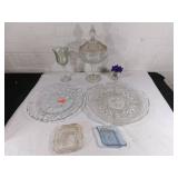 Clear and Colored Glass Tableware