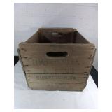 Wooden Crate with Stenciled Markings