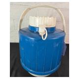 1-Gallon Blue Plastic Thermos with Handle