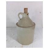Stoneware Pottery Jug with Cork Stopper