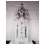 Wooden ï¿½Faithï¿½ Religious Doorway Sign