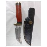 Damascus Steel Knife with Sheath