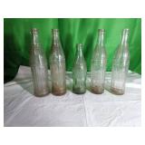 5 Vintage Coca-Cola Bottles