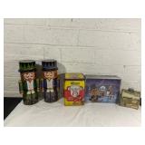 Decorative Tins and Bottle