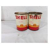Shell Motor Grease Cans, Full