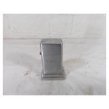 Silver-Tone Desk Top Lighter with Hinged Lid