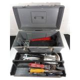 Metal Toolbox With Assorted Tools