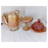 Orange Depression Glassware Grouping