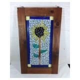 Stained Glass Sunflower Window Panel