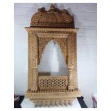 Carved Wooden Decorative Frame with Dome Top