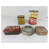 5 Vintage Advertising Tins