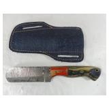 Damascus Steel Knife with Sheath