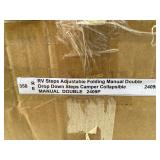 Folding Double Manual RV Steps