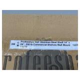 ProfesShaw NSF Stainless Steel Wall Shelf