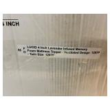 Lucid 4-Inch Lavender Memory Foam Mattress Topper