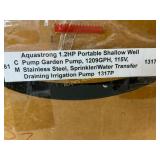 Aquastrong 1.2HP Portable Shallow Well Pump