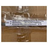 Semi-Truck Black Poly Quarter Fender Set