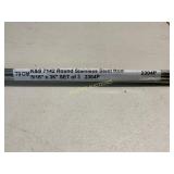 3 K&S 5/16ï¿½ï¿½ x 36ï¿½ï¿½ Stainless Steel Rods