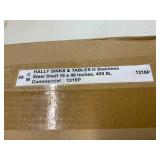 Hally Stainless Steel Wall Shelf, 18 x 48 Inches