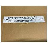 Amazon Basics King Metal Bed Frame, Black