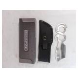 Wartech Folding Knife with Sheath and Tool