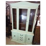 Two-Piece China Hutch with Glass Doors
