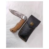 Damascus Folding Locking Blade Knife