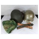Military Helmets with Accessories