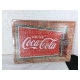 Coca-Cola Embossed Metal Sign