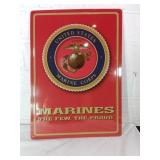 United States Marines Metal Sign