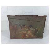 Metal Military Ammo Can with Markings