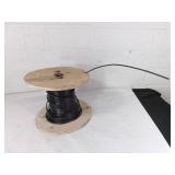 Spool of Black Insulated Electrical Wire