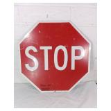 Double-Sided Metal Stop/Slow Sign