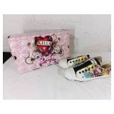 Ed Hardy Womenï¿½s Canvas Slip-On Sneakers