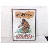 Bigfoot Brand Metal Advertising Sign
