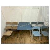 Folding Table and Mixed Chairs