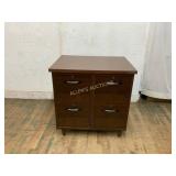 Four-Drawer Wooden Filing Cabinet