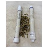 Two PVC Tubes and 38 Special Ammunition