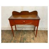 Wooden Console Table With Drawer and Backboard