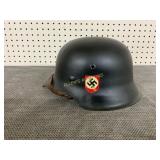 German WWII-Style Helmet with Insignia