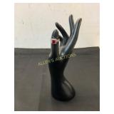 10 KT White Gold Ring with Synthetic Ruby