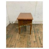 Wood Side Table with Single Drawer