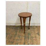 Round Three-Leg Wood Side Table